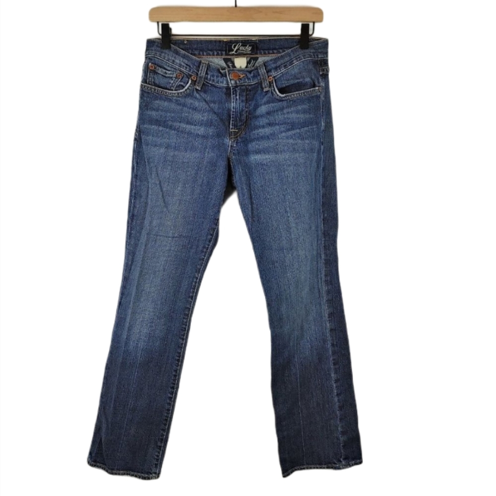 Lucky Brand straight boot leg blue Jeans 6